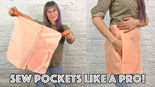 How To Sew Inseam (Side Seam) Pockets Like A Pro!