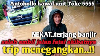 NEKAT.. 35 ton Aris Keling & bawenk terjang banjir