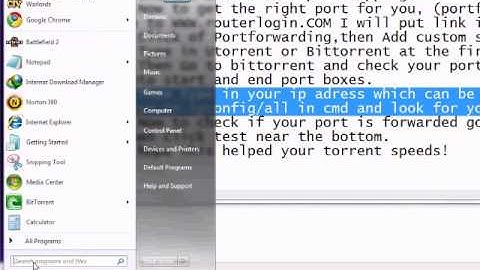 How to Portforward Utorrent