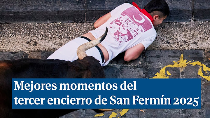 Vídeo de los mejores momentos del tercer encierro de San Fermín 2025, hoy 9 de julio