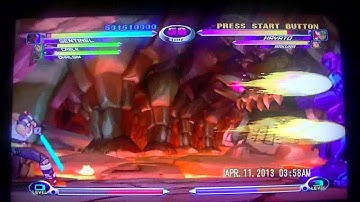 (PS3) in 2013: MvC 2 / Marvel Vs Capcom 2   Arcade Mode Playthough   cable / dhalsim / sentinal