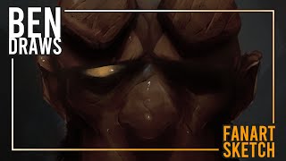 Hellboy - Timelapse Drawing Process