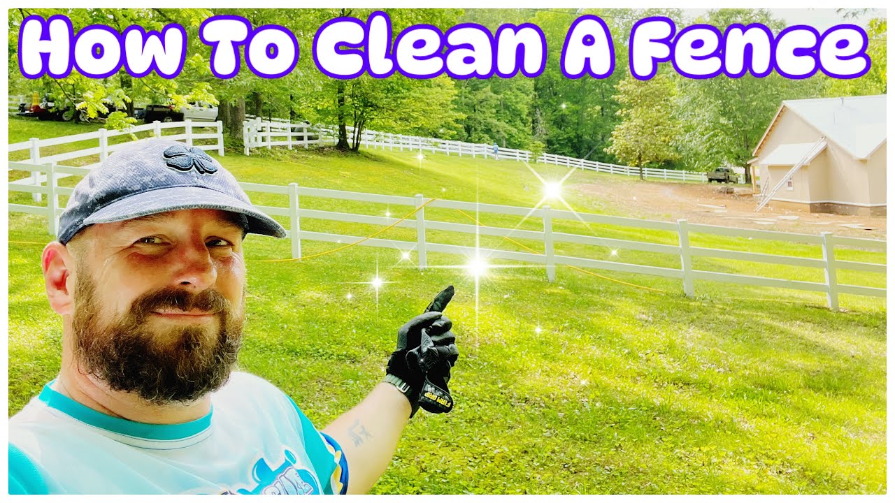HOW TO CLEAN A WHITE VINYL PVC PLANK FENCE START TO FINISH! WE WASHED THOUSANDS OF FEET OF FENCE! 💦