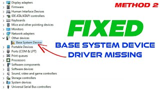 Fix Missing Base System Device Driver In Windows | Method 2 screenshot 3