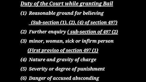 bail in non-bailable offences