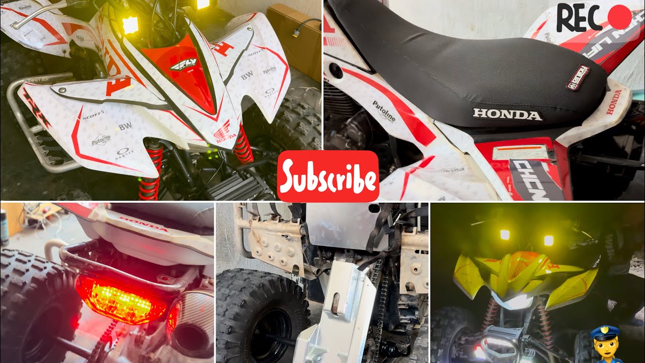 Modificaciones a la trx 400‼️🔥 (luces, skid plates y masas anchas) || chcn Life