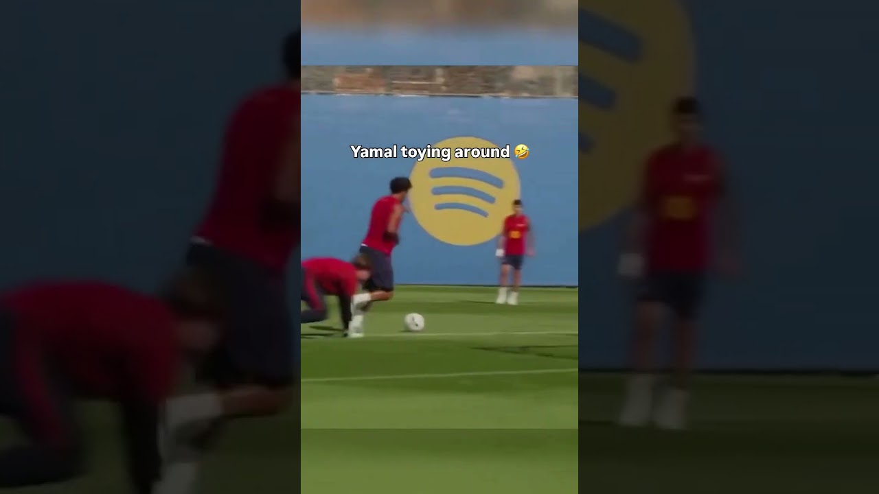 Lamine Yamal has NO CHILL in Barca training 😮‍💨 (via fcbarcelona/IG)