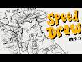 Speed Draw: Adolfo el Dragón (PARTE 1) - ArteBU