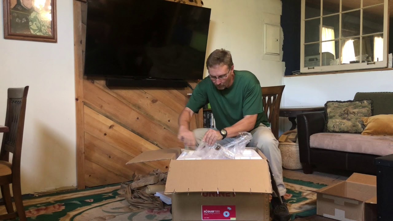 Unboxing of the iColor550 printer   HD 720p