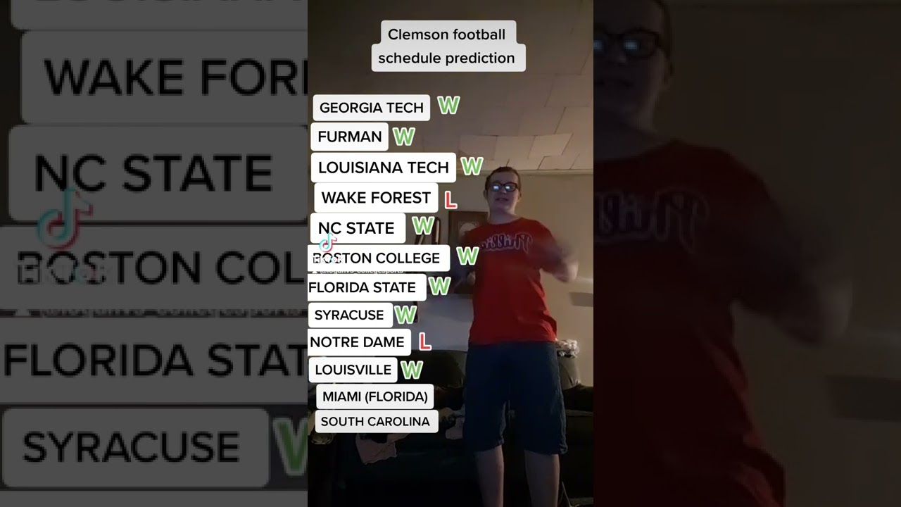 Clemson Football Schedule Win Big Sports