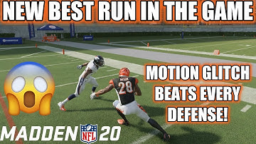 THE NEW BEST RUN PLAY IN MADDEN 20! THIS MOTION GLITCH BEATS EVERY DEFENSE! OFFENSE TIPS & TRICKS