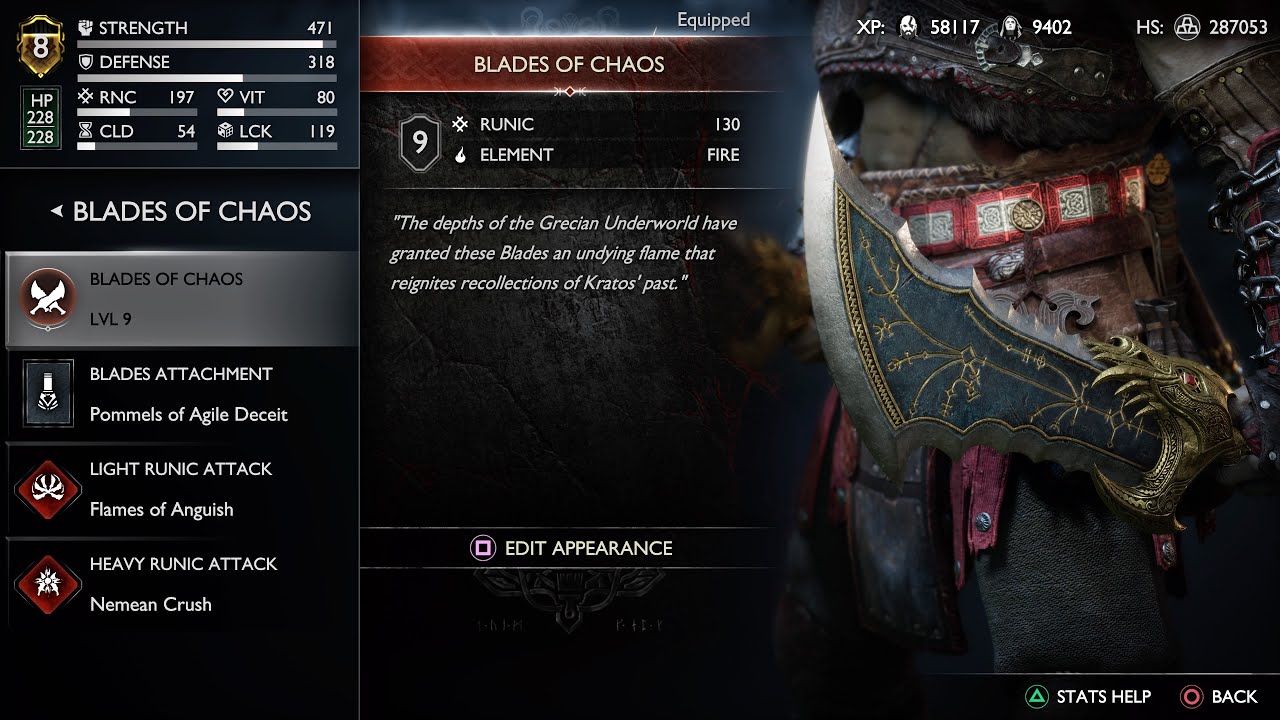 God Of War Ragnarok | How to upgrade Blade Of Chaos to level 9, All Chaos Flames and Chaos sparks