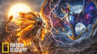 Solgaleo vs Lunala: Sunfire Collides With Moonlight | Real Life Pokémon Park