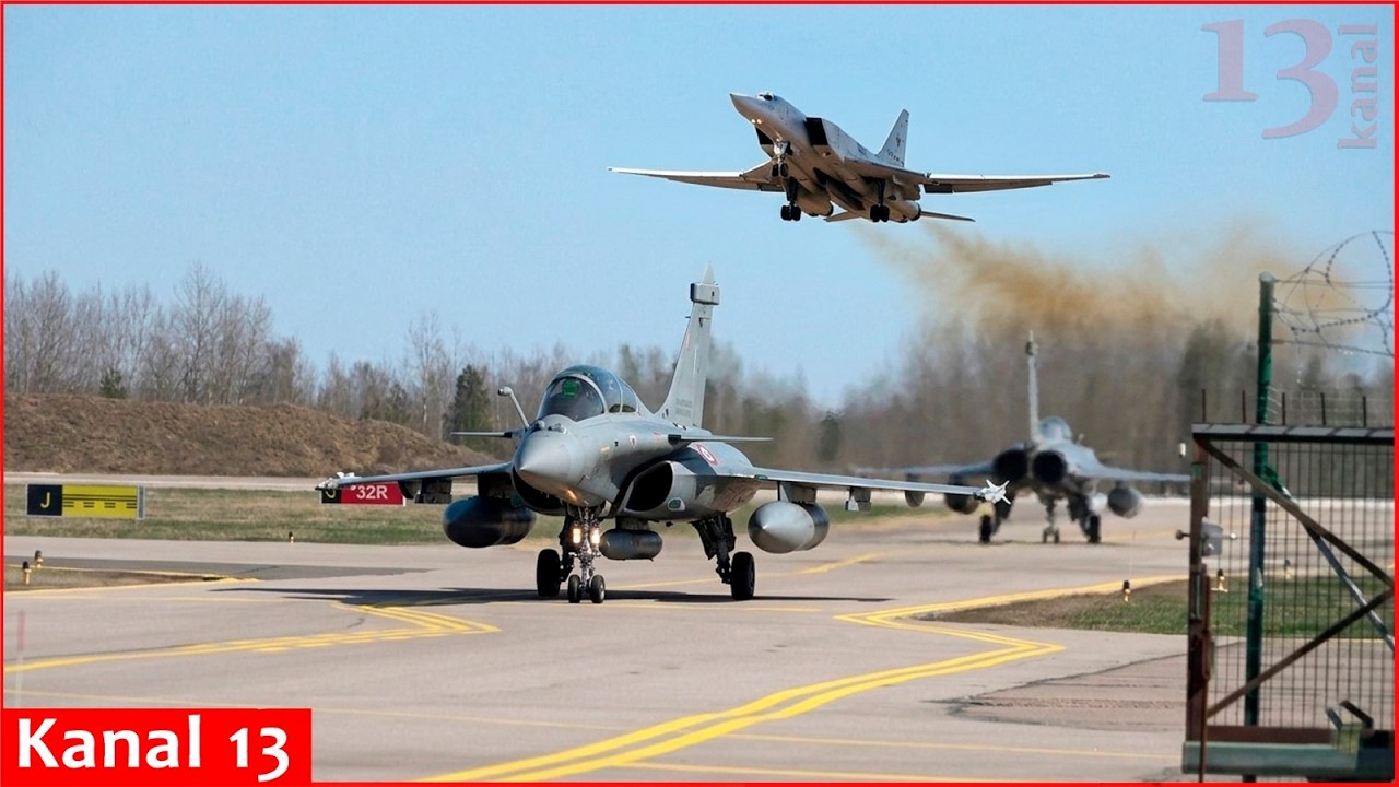 NATO intercepts Russian bombers and fighter jets flying over the Baltic Sea