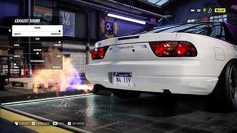 Need For Speed  Heat 180SX exhaust tuning