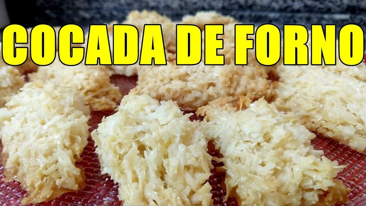 COMO FAZER COCADA DE FORNO 2 INGREDIENTES MUITO FÁCIL RECEITA MARAVILHOSA