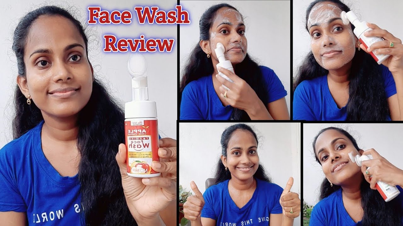 The Nile Apple Cider Vinegar Foaming Face Wash Review in Telugu The Nile Products facewash