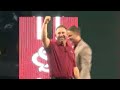 USC baseball coach Kevin Schnall arrives at Founders Park via helicopter for official introductio...