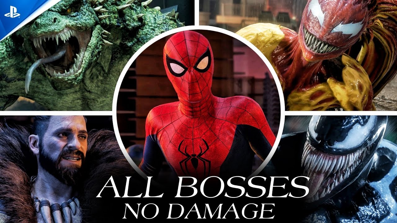 NEW MCU Brand New Day Suit vs All Bosses NO DAMAGE / HARDEST Difficulty - Spider-Man 2 Mods