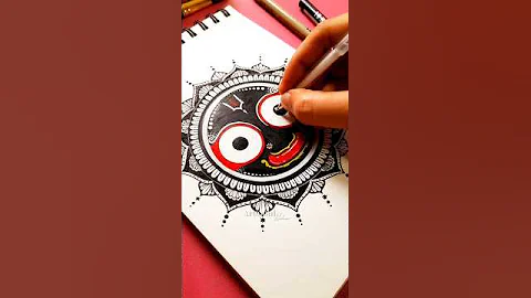 Jagannath ji🌸✨️|| Mandala art💫 #shorts #youtubeshorts #jagannath #mandala #artosoulneha