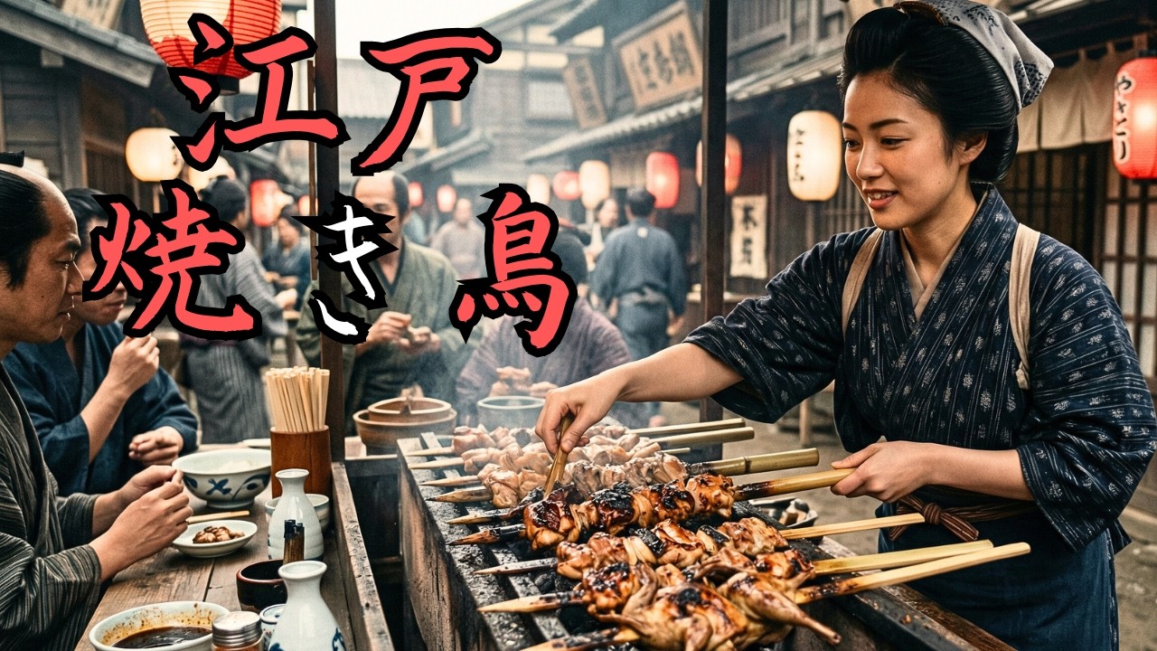 【飯テロ】スズメの丸焼き？江戸の焼き鳥