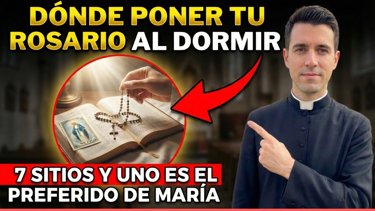 DÓNDE PONER TU ROSARIO AL DORMIR — 7 SITIOS Y UNO ES EL PREFERIDO DE MARÍA