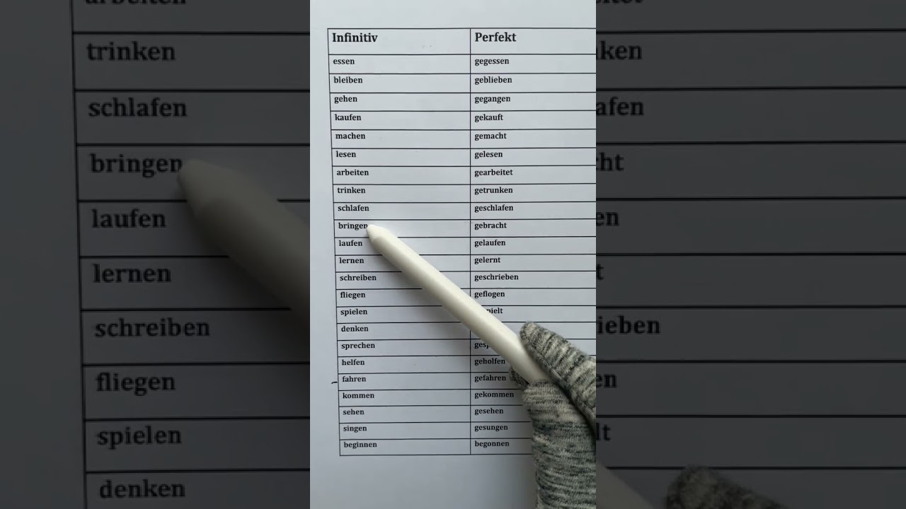 Learn 25 German Verbs in 10 Seconds! 🇩🇪✨ 