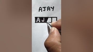 how to write Ajay in 3d #firstdrawing #drawing #drawingtricks #shorts#trending