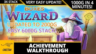 Boxes Wizard - UPDATED TO 2000G! Achievement Walkthrough (1000G IN 4 MINUTES) EASY 6000G STACK!