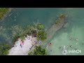 drone filmou Lagoa azul.