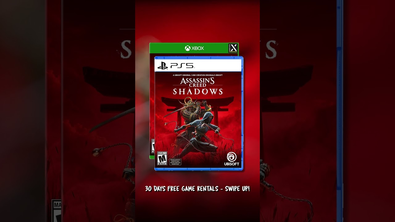 GameFly Video Game Rentals - Assassin's Creed Shadows - STJW - Rent & Save  