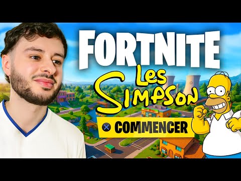 🔴 Je découvre la SAISON SIMPSON sur Fortnite ! (Top 1, Pass de Combat)