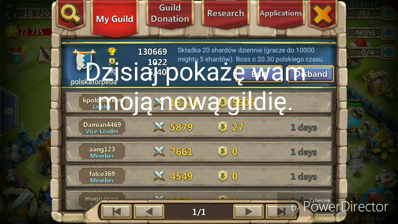 Nowa gildia "polskatorpeda" + boss Storm Mesa-2.