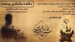 دکلمه زیبای نشانی پنجم، شعر علی صالحی