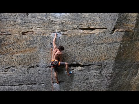 Dogleg 5.12a, Red River Gorge Ky Rock Climbing