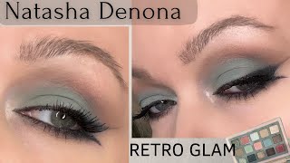 NATASHA DENONA RETRO GLAM PALETTE! Идея макияжа, двойные стрелки.