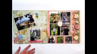 Power Scrapbooking Layouts Video 17: 12x24 Summer and Italy Spring Garden Layout