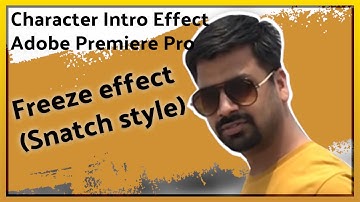 Day 2 | I learned Character Introduction Effects Adobe Premiere Pro 2021 | Freeze effect