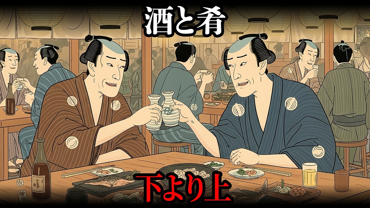 江戸の酒飲みが愛用した究極のつまみとは？下半身より現実的だった夜の知恵【江戸時代の暮らし】【日本の歴史】