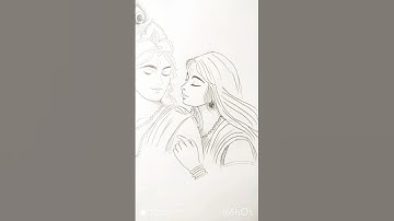 Radha Krishna drawing 2 🙏🏻🌼🍂 part 2 ll #art #drawing #radha #krishna #radhakrishna #sketch #shorts