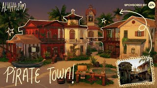 fall asleep while i build an old nassau pirate town 🦀🏴‍☠️🌴 sims 4 long play with commentary