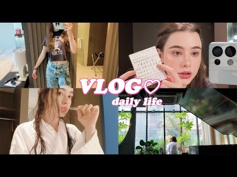 VLOG♡ a day in my life in Seoul / staying at the hotel / daily makeup tutorial / Q&A♡