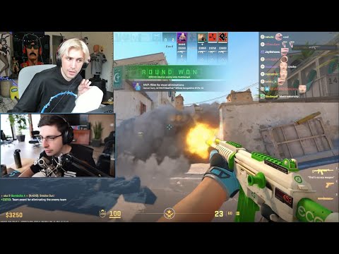 xQc Reacts to Shroud Playing Counter-Strike 2 (CS2 Gameplay)