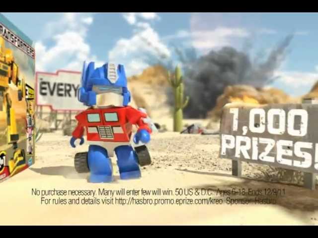 Kre O Transformers Great Brick Giveaway Commercial Youtube - kreo bumblebee roblox