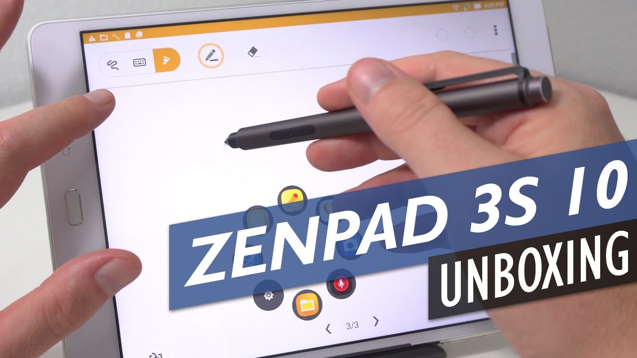 New ASUS ZenPad 3S 10 uit de doos met stylus en eerste uitgebreide kijk op