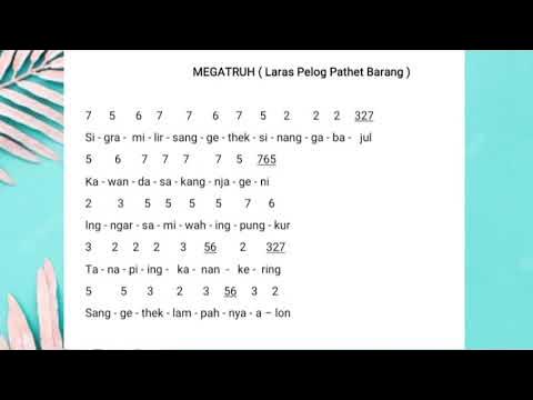 Tembang Macapat " MEGATRUH " ( Laras Pelog Pathet Barang ) - YouTube