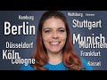 10 GERMAN CITY NAMES in German