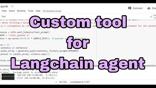 How to create Custom tools for Langchain Agent