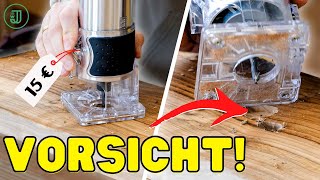 FINGER WEG von dieser FRÄSE! | 15 Euro Einhandfräse von AMAZON im Check |Jonas Winkler