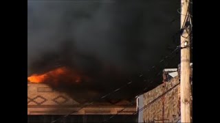 Raw: Fire Destroys Historic Oklahoma Buildings